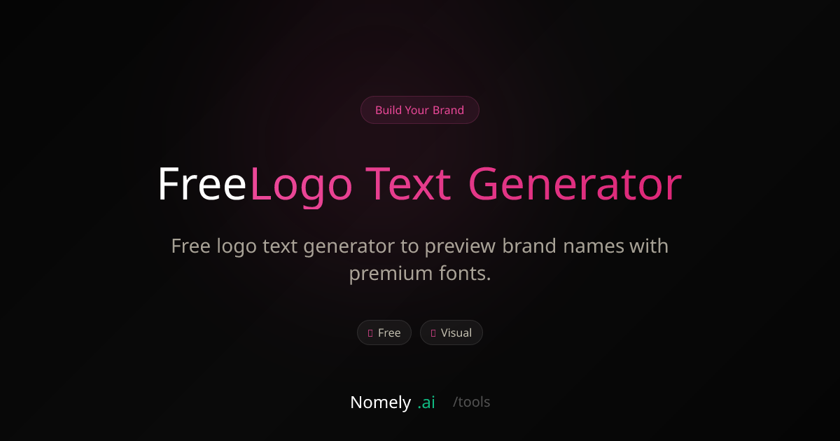 Free Logo Text Generator - Free logo text generator to preview brand ...