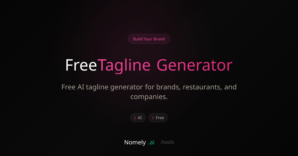 Free Tagline Generator - Free AI tagline generator for brands ...